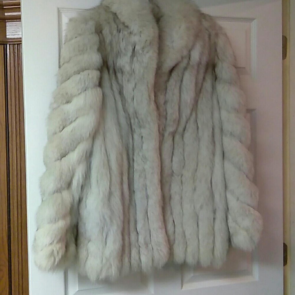 Blue Fox Fur Coat